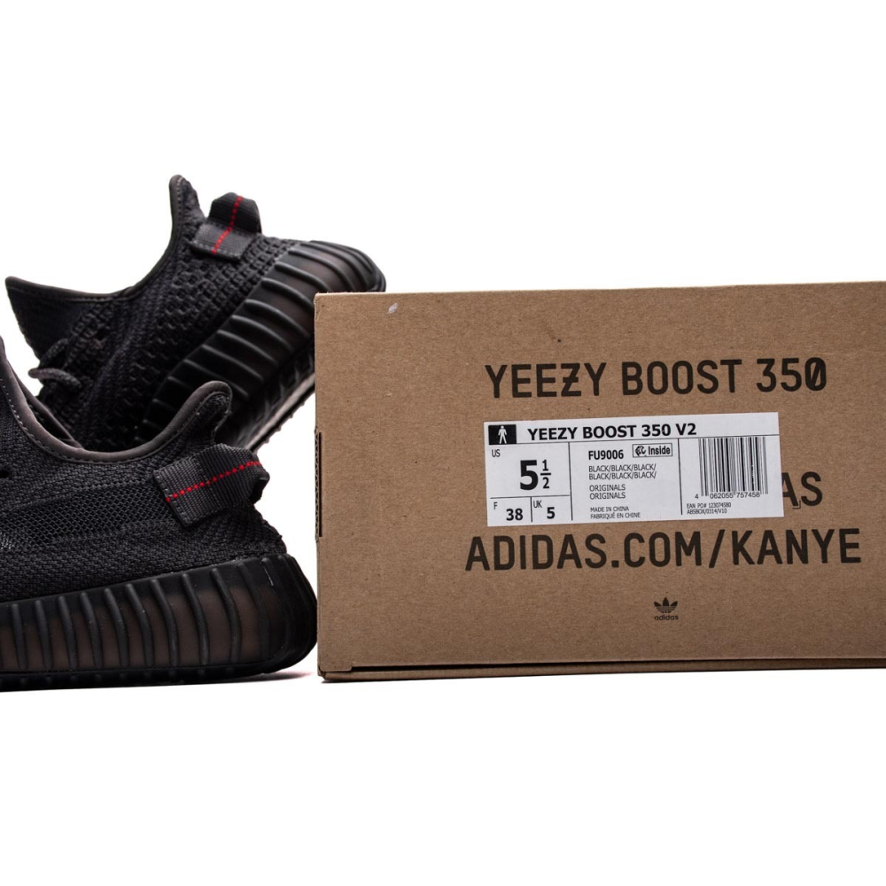 Yeezy Boost 350 V2 Black Non-Reflective Fu9013 （Kids）