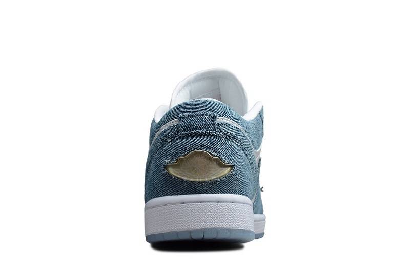 Nike Air Jordan 1 Retro Low Canvas &Quot;White Denim&Quot; Wmns