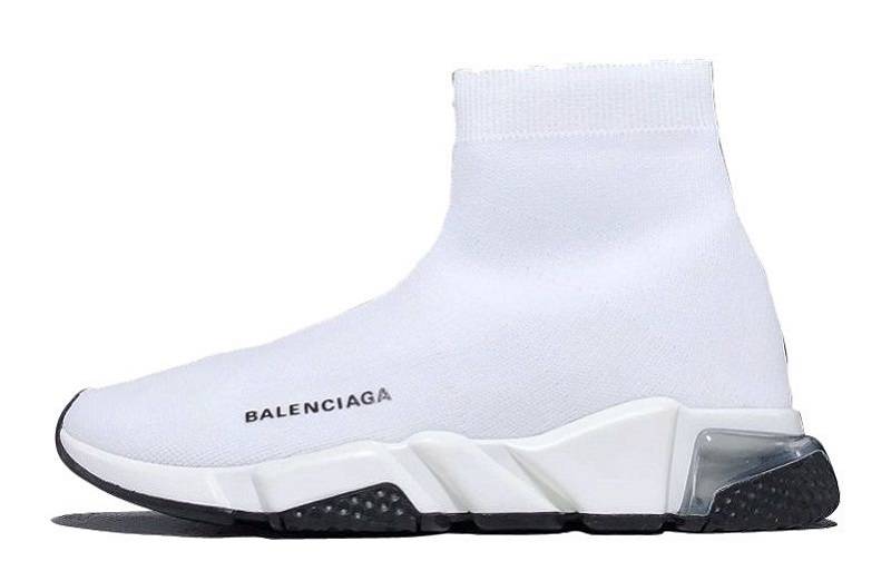 Balenciaga Speed Clear Sole &Quot;White Black&Quot;