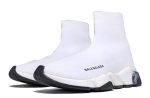 Balenciaga Speed Clear Sole "White Black"