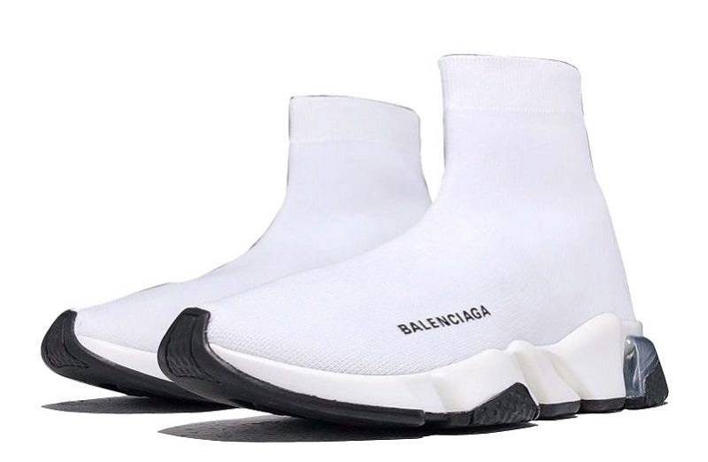 Balenciaga Speed Clear Sole &Quot;White Black&Quot;