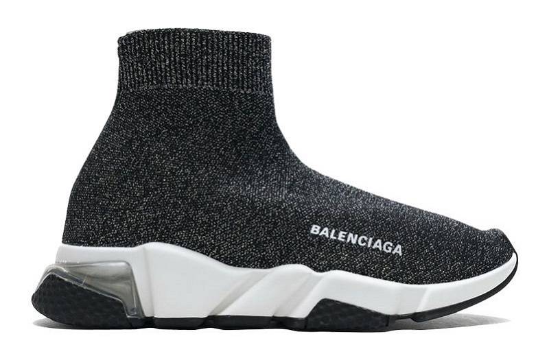 Balenciaga Speed Clear Sole Sneaker "Black Silver"