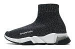 Balenciaga Speed Clear Sole Sneaker "Black Silver"