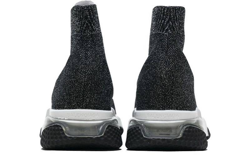 Balenciaga Speed Clear Sole Sneaker &Quot;Black Silver&Quot;