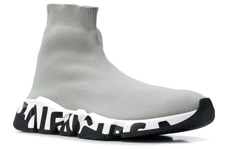 Balenciaga Speed Trainer &Quot;Graffiti - Grey&Quot;