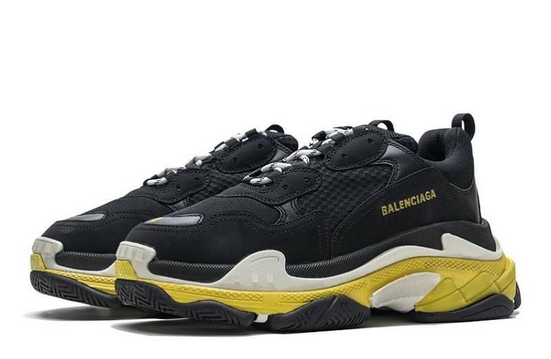 Balenciaga Triple S &Quot;Black Yellow&Quot;