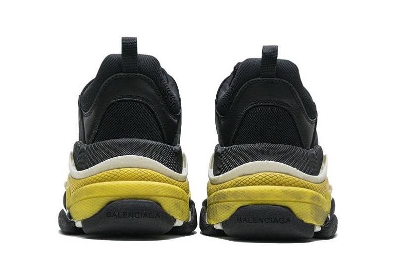 Balenciaga Triple S &Quot;Black Yellow&Quot;