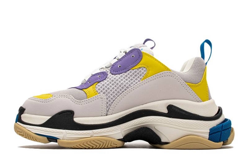 Balenciaga Triple S Retro Sneakers &Quot;Trend Purple/Yellow&Quot;