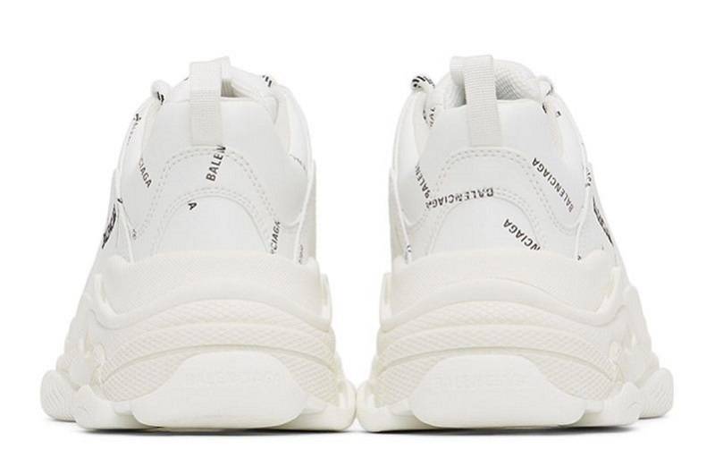 Balenciaga Triple S Allover Logo &Quot;White&Quot;