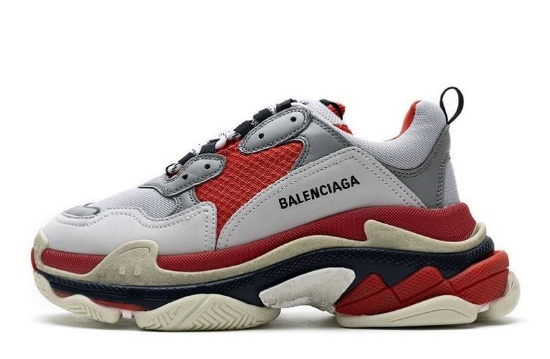 Balenciaga Triple S "Red White Dark Grey"