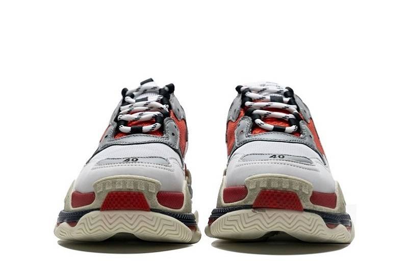 Balenciaga Triple S &Quot;Red White Dark Grey&Quot;