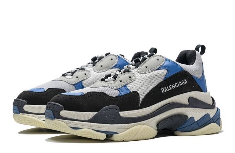 Balenciaga Triple S &Quot;Black Grey Blue&Quot;