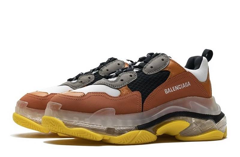 Balenciaga Triple S Clear Sole &Quot;Black Orange&Quot;