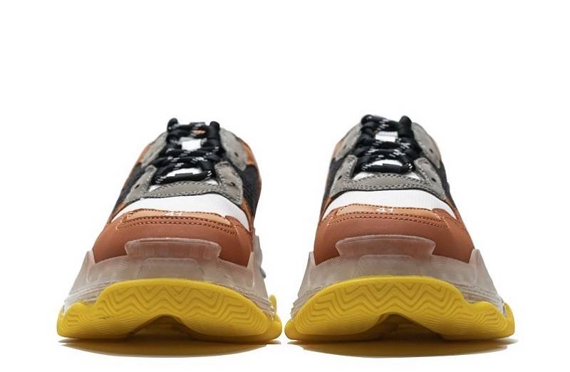 Balenciaga Triple S Clear Sole &Quot;Black Orange&Quot;