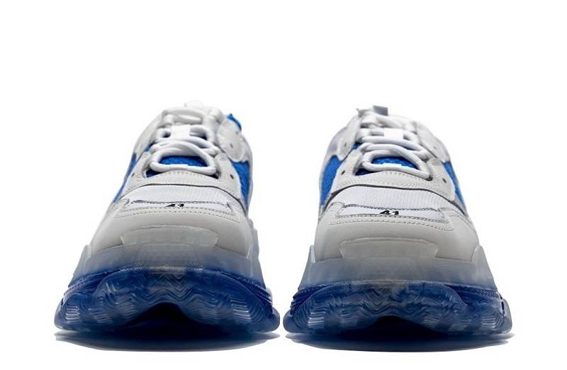 Balenciaga Triple S Clear Sole &Quot;White Blue&Quot;