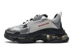 Balenciaga Triple S Clear Sole "Black Silver"