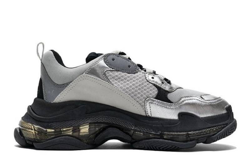 Balenciaga Triple S Clear Sole &Quot;Black Silver&Quot;