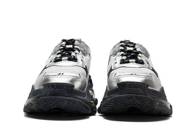 Balenciaga Triple S Clear Sole &Quot;Black Silver&Quot;