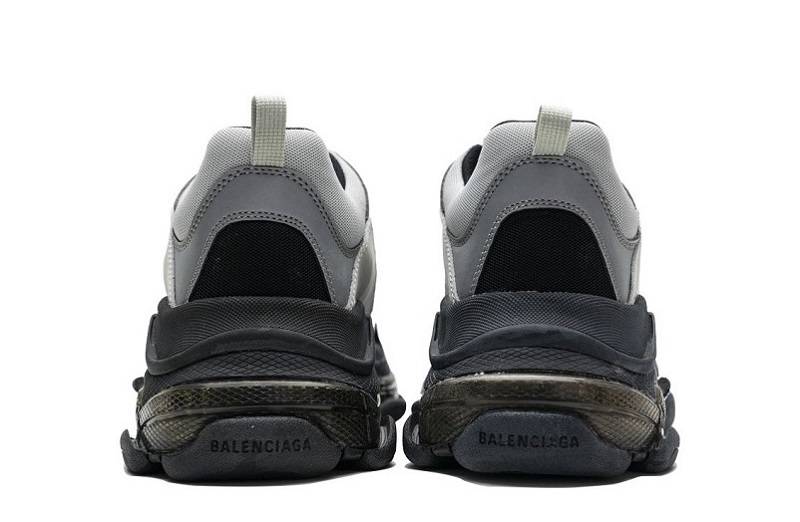 Balenciaga Triple S Clear Sole &Quot;Black Silver&Quot;