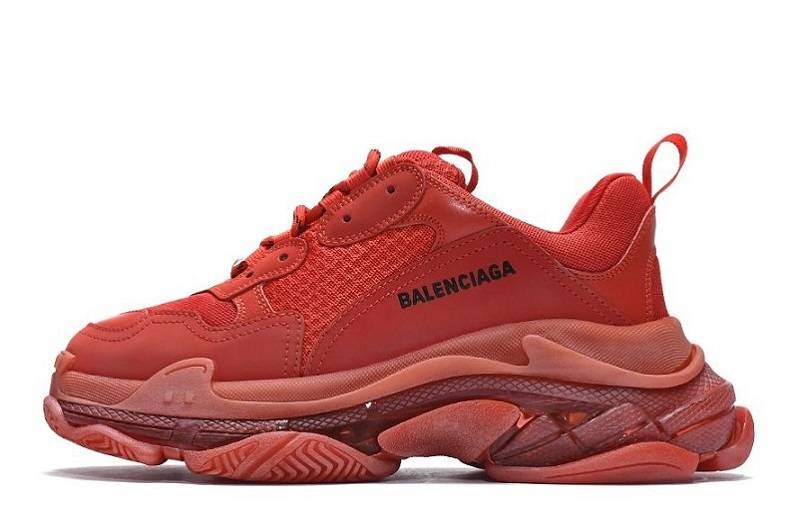 Balenciaga Triple S Clear Sole “Dark Red”