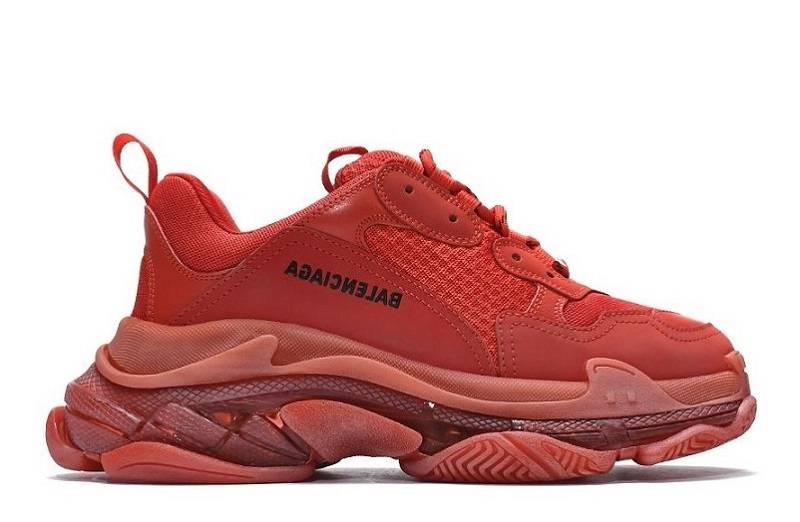 Balenciaga Triple S Clear Sole “Dark Red”