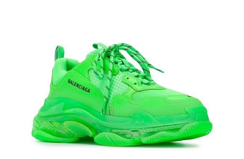 Balenciaga Triple S Clear Sole &Quot;Fluo Green&Quot;