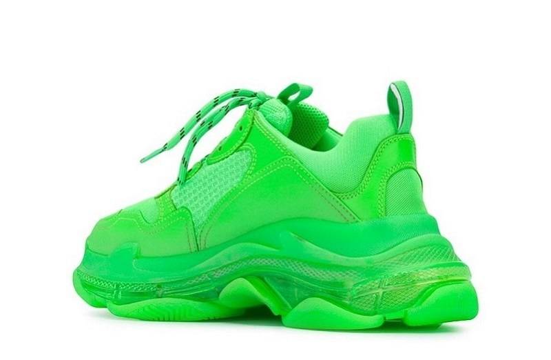 Balenciaga Triple S Clear Sole &Quot;Fluo Green&Quot;