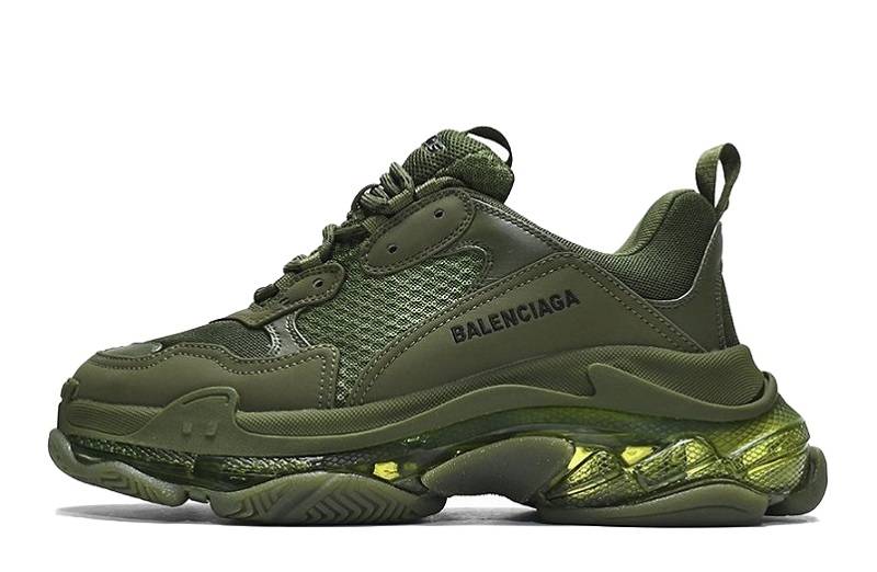 Balenciaga Triple S Clear Sole “Dark Green”