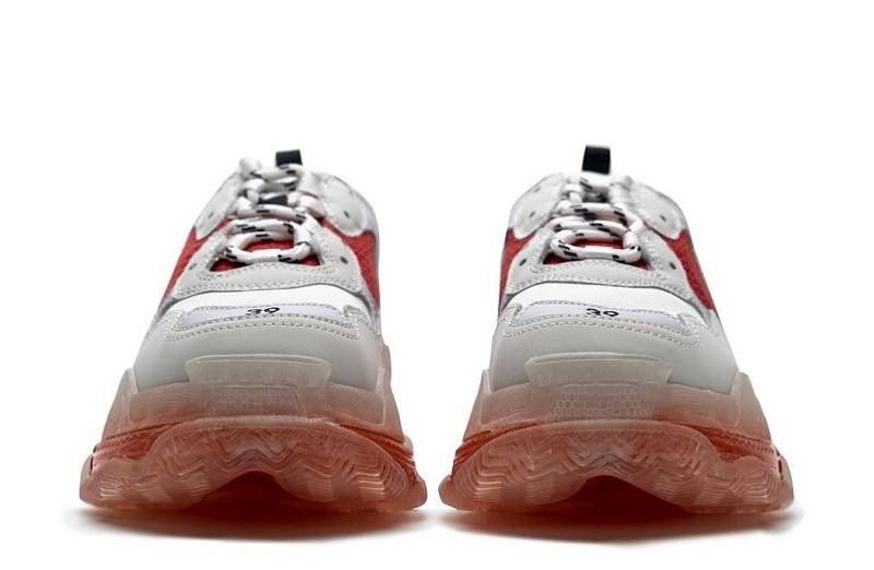 Balenciaga Triple S Clear Sole &Quot;White Red&Quot;