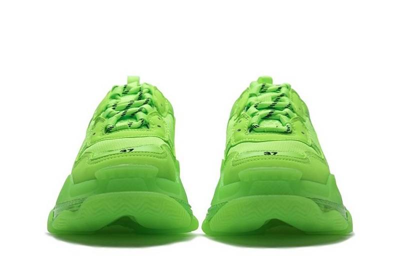 Balenciaga Triple S Clear Sole &Quot;Fluorescent Green&Quot;