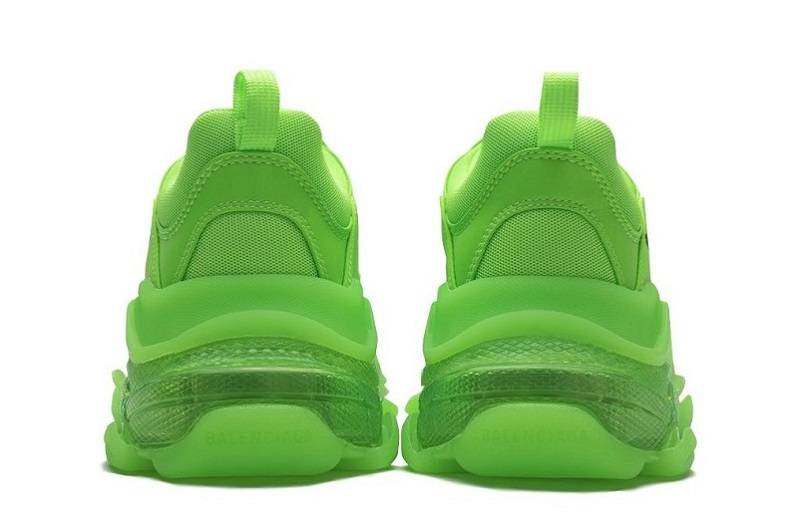 Balenciaga Triple S Clear Sole &Quot;Fluorescent Green&Quot;