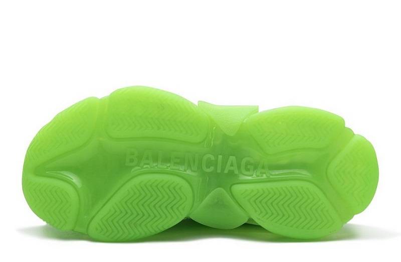 Balenciaga Triple S Clear Sole &Quot;Fluorescent Green&Quot;