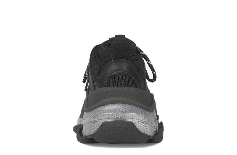 Balenciaga Triple S Clear Sole &Quot;Black Silver&Quot;