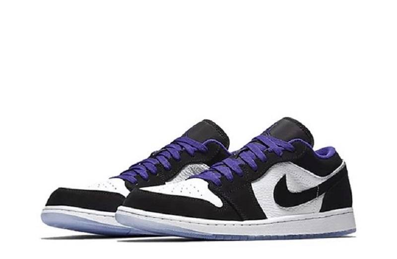 Air Jordan 1 Retro Low &Quot;White Black Dark Concord&Quot;