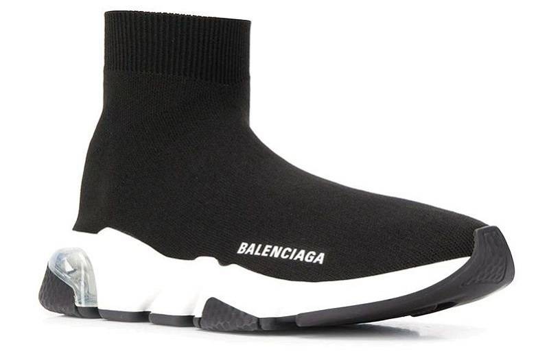 Balenciaga Speed Light Clear Sole &Quot;Black &Amp; White“