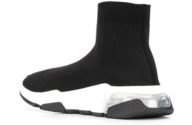 Balenciaga Speed Light Clear Sole &Quot;Black &Amp; White“