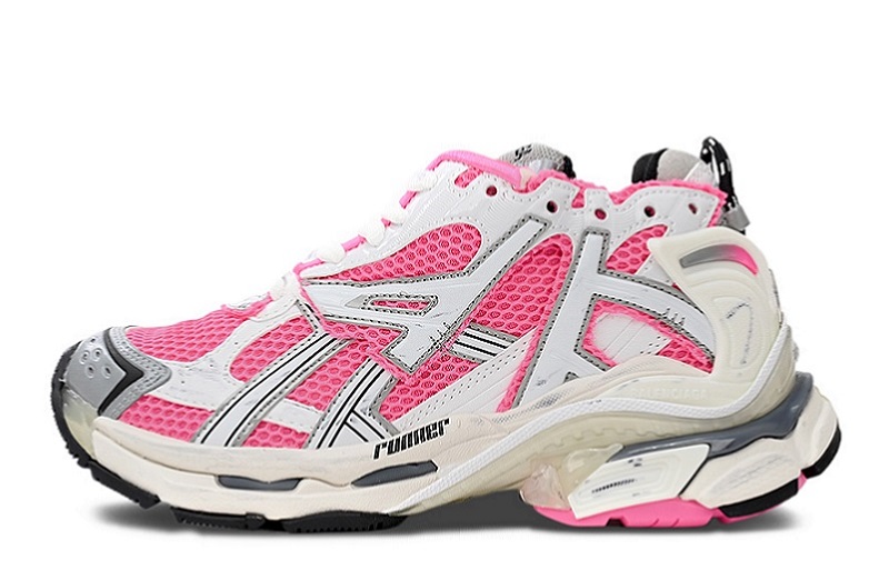 Balenciaga Wmns Runner Sneaker "White Neon Pink"