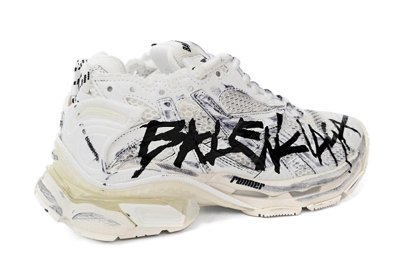 Balenciaga Runner Sneaker &Quot;Graffiti - White Black&Quot;