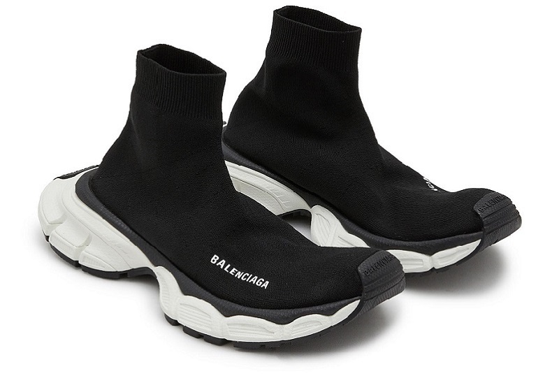 Balenciaga Knit Sock Sneakers &Quot;Black And White&Quot;