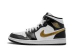 Jordan 1 "Black Gold" Mid