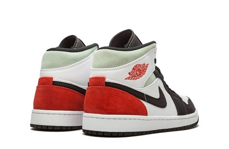 Jordans 1 &Quot;Red Grey Black Toe&Quot; Mid