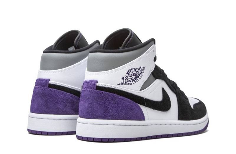 Air Jordan 1 Mid &Quot;Court Purple Suede&Quot;