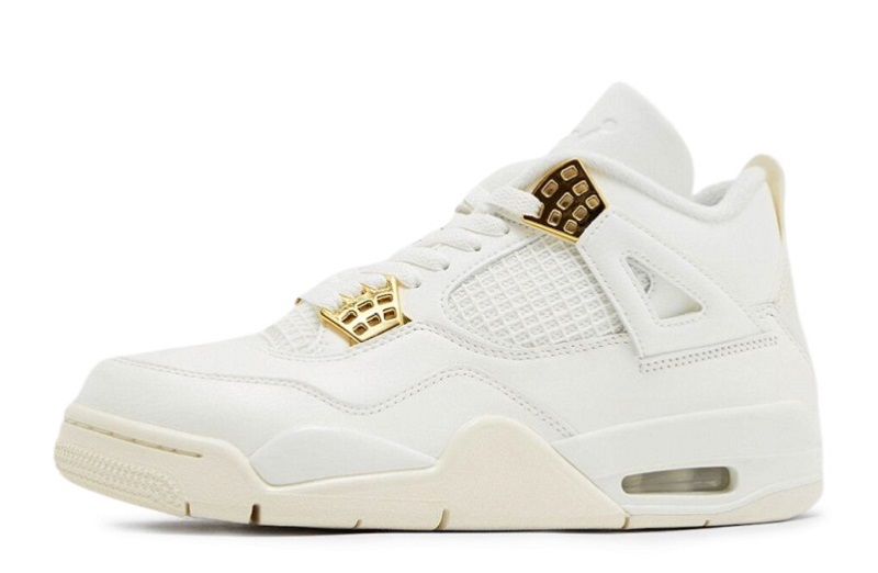 Wmns Air Jordan 4 Retro "Metallic Gold"