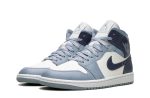 Wmns Air Jordan 1 Mid "Sail Diffused Blue"