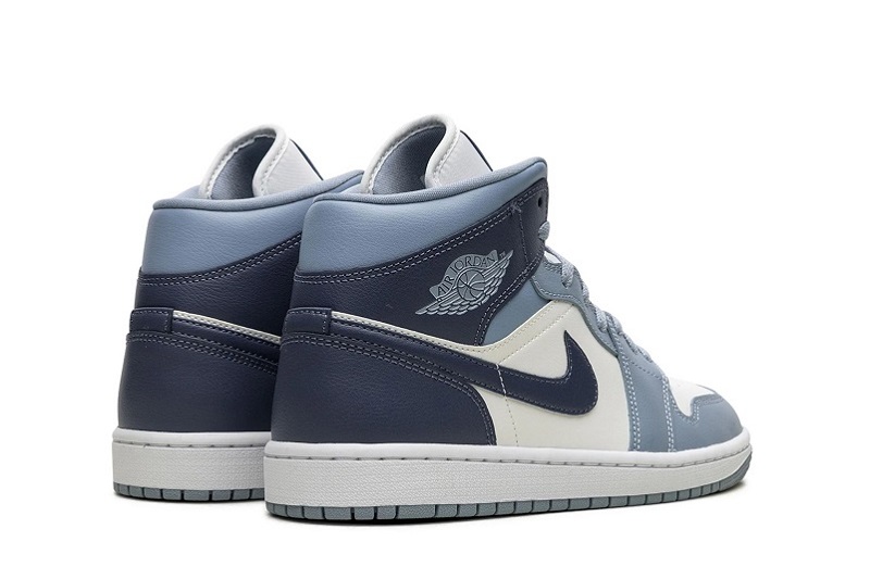 Wmns Air Jordan 1 Mid &Quot;Sail Diffused Blue&Quot;