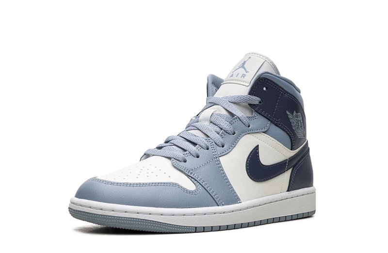 Wmns Air Jordan 1 Mid &Quot;Sail Diffused Blue&Quot;