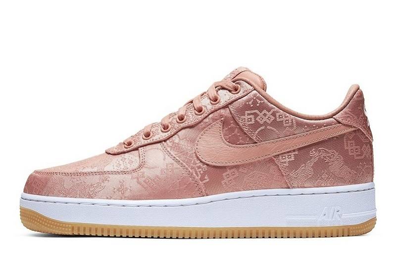 Replica CLOT x Air Force 1 Low Premium “Rose Gold Silk”