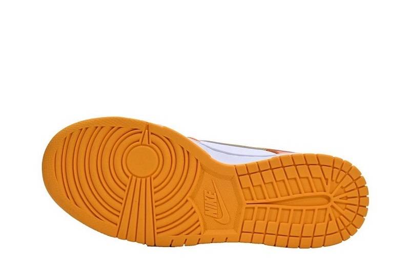 Nike Dunk Low &Quot;White/Orange Blaze-Gold&Quot;