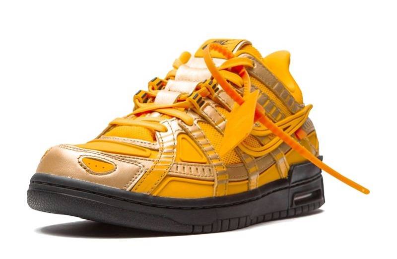 Off-White X Air Rubber Dunk &Quot;University Gold&Quot;