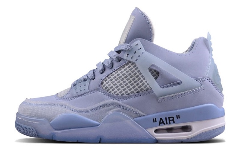 Off-White x Air Jordan 4 Retro SP "Blue Purple"